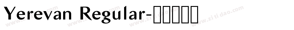 Yerevan Regular字体转换